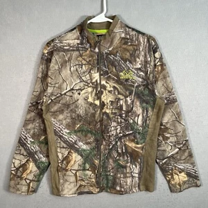 Realtree Camo Fleece Sweater Youth 2XL XXL Camouflage Full Zip Sweatshirt Kids - Picture 1 of 9