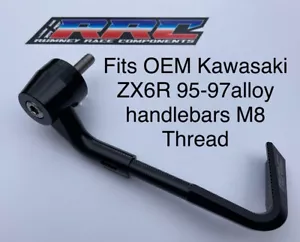 Brake Lever Guard,Drop Down Style-Fits M8 OEM Threaded Bars Kawasaki ZX6R 95-97 - Picture 1 of 12
