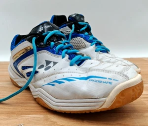 YONEX POWER CUSHION 34 BADMINTON SHOES MEN'S BLUE & WHITE SIZE UK 8 USM8.5 USW10 - Picture 1 of 15
