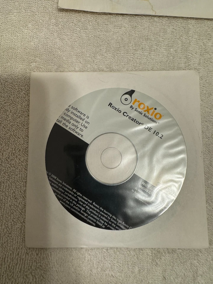 Roxio Creator DE 10.2 Installation Software CD (2008) Sonic Solutions - Image 1 of 1