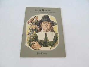Vintage John Bowne Defender of Freedom of Thought Fan Kissen Book - Foto 1 di 2