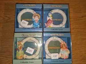 Schmid Beatrix Potter Set of 4 Picture Frames 1988 set F.Warne NY& London - Picture 1 of 2