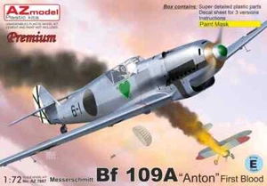 1/72 Interwar Fighter : Messerschmitt Bf-109A "Anton"[Germany] #7887 : AZ MODELS - Picture 1 of 2