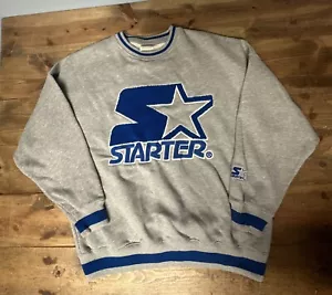 LIMITED EDITION STARTER X PULL&BEAR EMBRD BIGLOGO SWEATSHIRT Size M - Picture 1 of 4