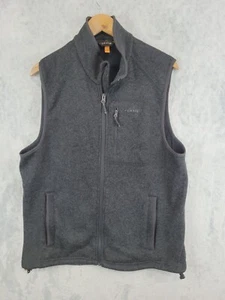 Orvis Trout Bum Fleece Full Zip Vest Men Size Medium Gray 2BYK Polyester - Picture 1 of 12