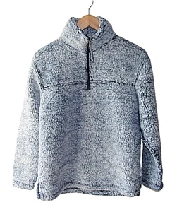 Boxer Craft Women’s XS Fleece Pullover Sherpa 1/4 Zip Sweatshirt - Picture 1 of 5