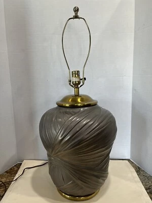 Chapman Faux Wrap Fabric Vintage Lamp  1982 - Image 1 of 4