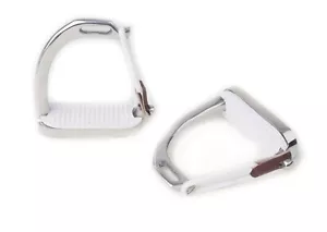 PEACOCK SAFETY STIRRUP IRONS, 3.5" & 4" STAINLESS STEEL *FREE POSTAGE* - Picture 1 of 2