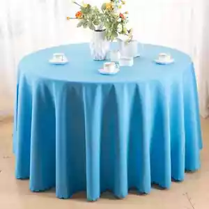 Wedding Christmas Decor Table Cloth Round Tablecloths Dining Decor Table Cover - Picture 1 of 44