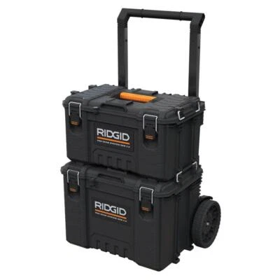 Ridgid Portable Tool Box Rolling Storage 5000Cu.In. Resin Lockable Pre-Assembled - Image 1 of 4