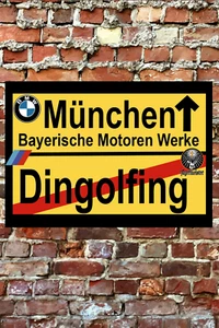 BMW Fabrik Straßenschild - Bild 1 von 3