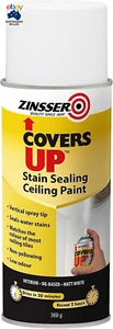 Covers up Ceiling Paint & Primer in One - 369G White Aerosol, Flat Finish, Non-Y - Picture 1 of 12