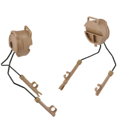 2x Auriculares tácticos militares Adaptador de riel ARC para casco FAST/ACH/Sordin beige Foto 1 de 4