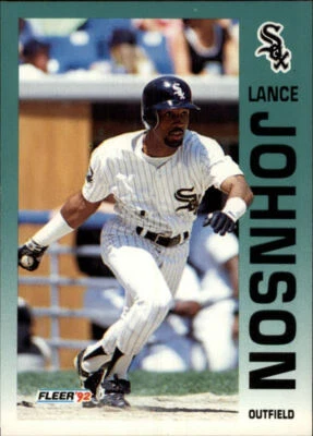 1992 Fleer #87 Lance Johnson - NM - Image 1 of 2