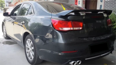 Alerón trasero de doble capa negro brillante para Chevy Chevrolet Malibu 2011-2023 sedán Foto 1 de 4