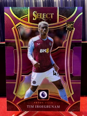 Panini Select 2023-24 Tim Iroegbunam RC Rookie Purple 039/149 Aston Villa - Image 1 of 2