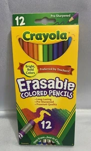 Crayola radierbare Buntstifte 12 vorgespitzte Stifte - helle/kräftige Farben  - Bild 1 von 5