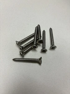 #10 x 1-1/2 Zoll Sicherheitsschrauben Torx Flachkopf Blech Edelstahl Menge 8 - Bild 1 von 2