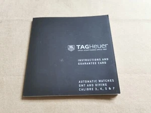 TAG Heuer Vintage Booklet Anleitung Kaliber 3-4-5-7 Automatik Uhren GMT etc - Bild 1 von 7