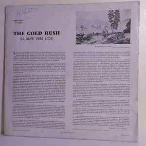 33 RPM The Gold Rush Disque LP 12" Film Western - Folkways 55255 - Picture 1 of 6