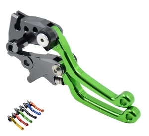 CNC Pivot Brake Clutch Levers Kawasaki KX125/250 06-08 KX250F/450F 05-12 - Picture 1 of 14