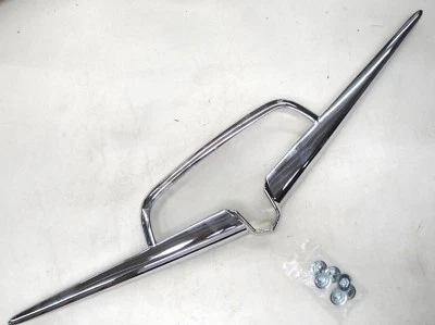 56 1956  FORD FAIRLANE CHROME TRUNK  DECK LID VEE NEW - Image 1 of 4