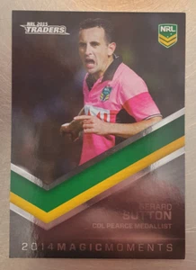 2015 NRL Traders Magic Moments 2014 Card Gerard Sutton STR30/45 - Picture 1 of 2