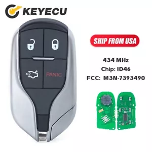 M3N-7393490 for Maserati Ghibli Quattroporte Remote Smart Key 4B Trunk / Panic - Bild 1 von 6