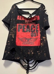 Aerosmith Peace Out Farewell Tour T-Shirt Distressed & Bleached Gr. 2XL-4XL - Bild 1 von 13