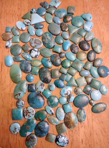1001ct. 102-Turquoise Cabs Kingman,Tyrone,Hachita,Sonoran,Sleeping Beauty & More - Picture 1 of 24