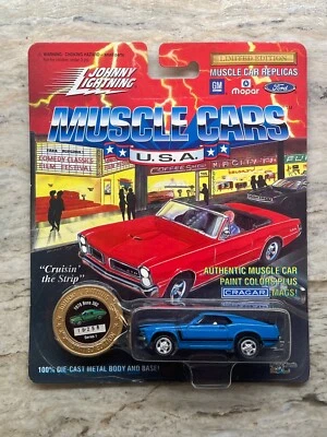 JOHNNY LIGHTING MUSCLE CARS EE. UU. 1994 SERIE 1 AZUL 1970 FORD MUSTANG BOSS 302 LE Foto 1 de 4