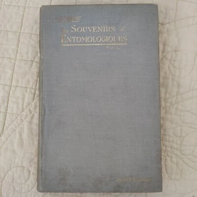 J.-H. FABRE. "Entomological Memories" Rare 1917 Antique French Book Entomology - Image 1 of 4