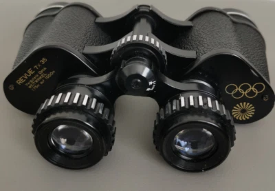 Revue 7x35 Fernglas für Olympischen Spiele 1972 Weitwinkel mit Köcher Binoculars - Bild 1 von 4