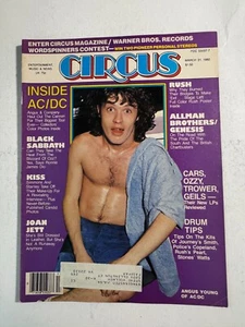 CIRCUS MAGAZINE MARCH 1982 AC/DC RUSH POSTER KISS INTERVIEW BLACK SABBATH - Picture 1 of 3