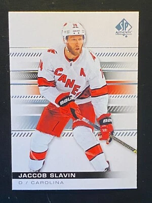 Jaccob Slavin 2019-20 Upper Deck SP Authentic #80 Carolina Hurricanes - Image 1 of 2