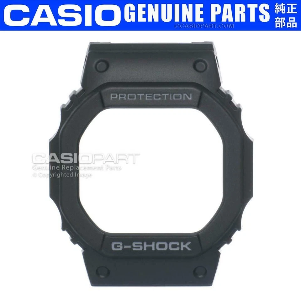 Genuine Casio Watch Bezel for G-Shock GW-5600BJ-1 Dark Grey Font on Black Resin - Image 1 of 2