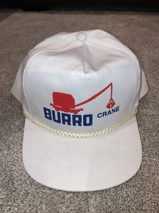 Vintage Burro Crane Hat Snapback Trucker Cap  - Picture 1 of 7