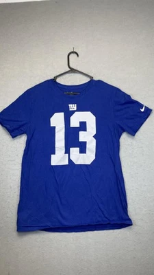 Camiseta Nike Odell Beckham Jr 13 de fútbol americano azul grande de los New York Giants para hombre Foto 1 de 4