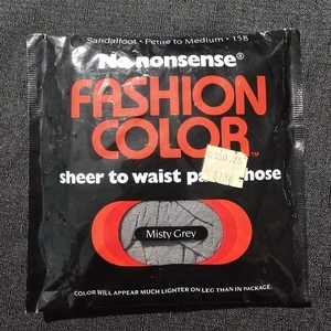 Neu Vintage No nonsense Petite To Medium 158 Sheer to Waist Strumpfhose Misty Grey - Bild 1 von 3