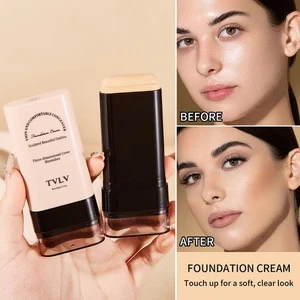 2 in 1- Foundation Stick With Brush Face Brighten Eraser Foundation Skin Tint - Picture 1 of 15