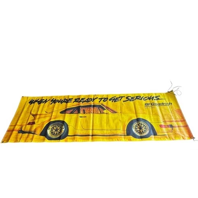 Vintage BFGoodrich Banner Porsche 911 Carrera 3'x9' Dealer Vinyl Banner - Image 1 of 4