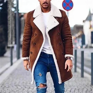 2025 New Men's Clothing Fashion Loose Men's Jackets Winter Polar Fleece Casual - Picture 1 of 13