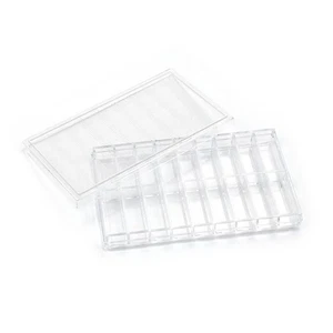 11*6.5*1.5cm Clear Rectangle 18 Grids Organizer Small Parts Storage Containers - Picture 1 of 6