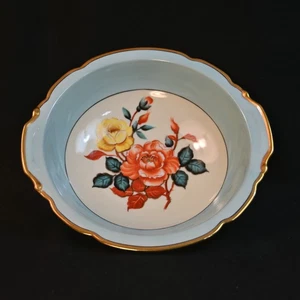 Noritake Vegetable Bowl 2 Handles Blue Band Roses w/Gold 1918-1931 Hand Painted - Picture 1 of 14