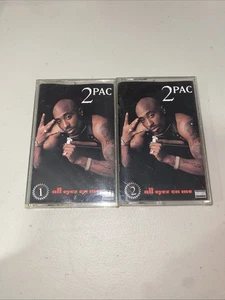 2Pac - All Eyez on Me - 1996 2 Cassette Tape Set!! Tupac Shakur/Suge Knight Eyes - Picture 1 of 11