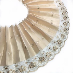 30cm Double-layer Lace Trim Sofa Cushion Curtain Hem Embroidered Trimming Edge - Picture 1 of 14