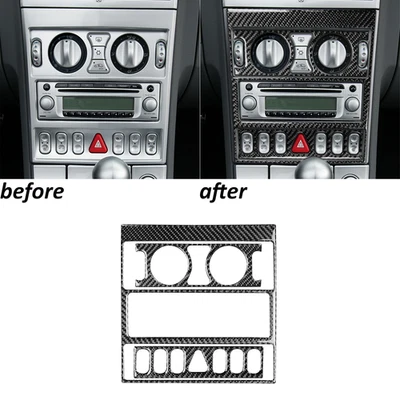 3 件装真碳纤维控制台交流 CD 面板装饰适用于克莱斯勒 Crossfire 2003 - 2008 — 第 1/4 张图片