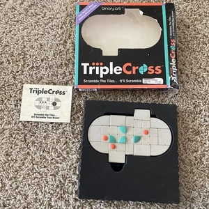 VINTAGE Triple Cross Puzzle Game COMPLETE Binary Arts 1995 Challenges Puzzles - Picture 1 of 18