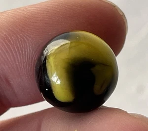 ~5/8" Vintage Handarbeit aus Scherben Schlacke Hummel Farben Glas Marmor #911 - Bild 1 von 12