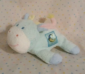 Vintage Kinder Geschenke Lullaby Club Pastell Blau Rosa Kuh Stofftier Plüschtier 6 Zoll - Bild 1 von 9
